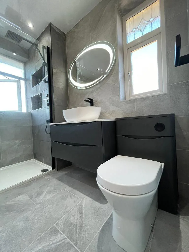 Scudo Walk In Shower & Vanity Suite with Rak Toilet